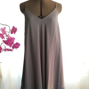 Greyish blue spaghetti strap dress